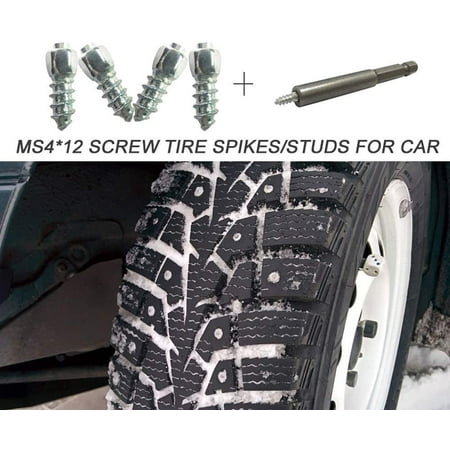 Tire Stud Screw,100 Pcs Metal 12mm Anti-Slip Tire Studs For for Car Snowmobile Tractor ATV UTV Motorcycle Tire Stud Screw,100 Pcs Metal 12mm Anti-Slip Tire Studs For for Car Snowmobile Tractor ATV UTV Motorcycle